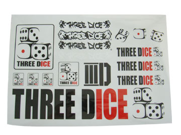 THREE DICE ステッカーセット [td-st-set]